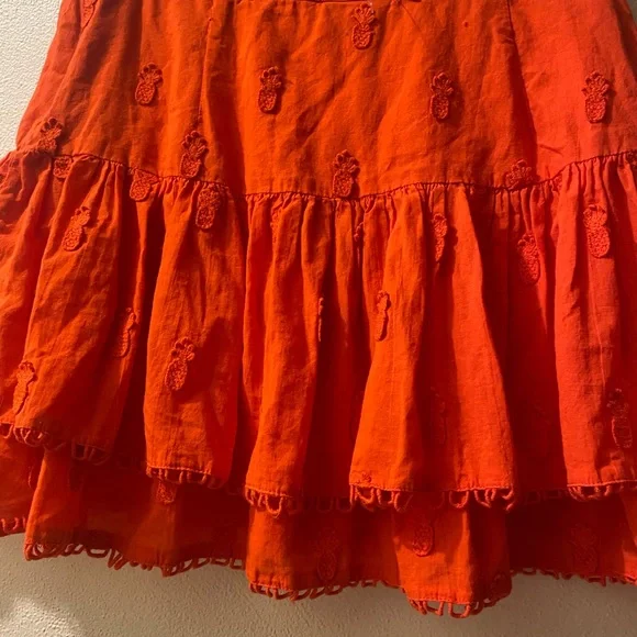 FARM Rio women’s size small Orange pineapple Mini Skirt - Picture 11 of 15